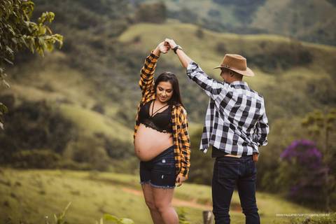 Ensaio gestante country '