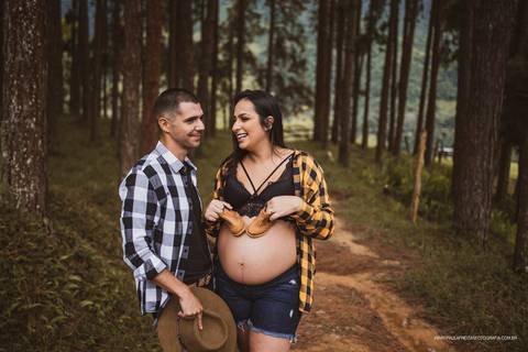 Ensaio de gestante country '