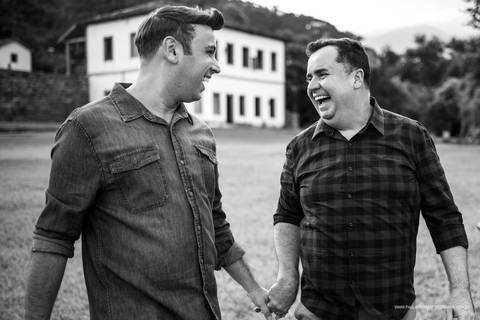 ensaio de dois homens'