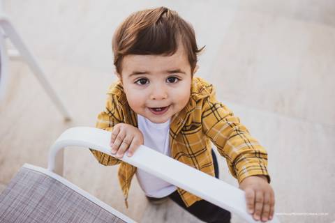 foto de bebe em ensaio fotografico'