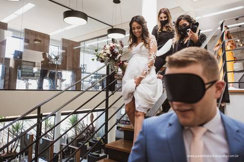 the first touch entre a noiva e o noivo'