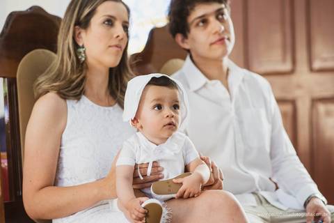 foto de batizado em familia'