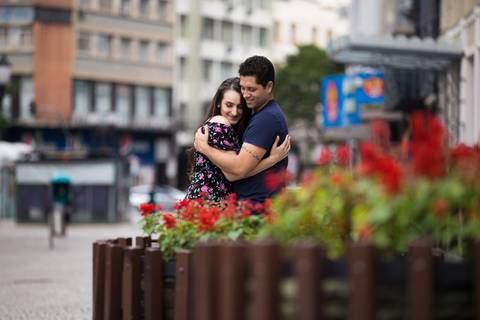 Ensaio Casal Curitiba - Centro de Curitiba - Noiva - Pre Wedding'