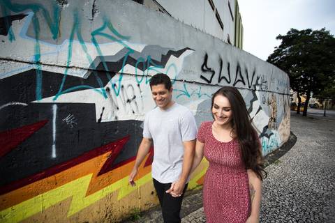 Ensaio Casal Curitiba - Centro de Curitiba - Noiva - Pre Wedding'