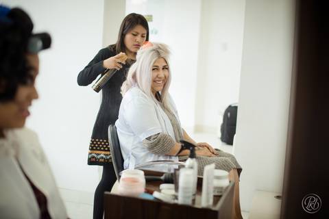 preparacion novia boda en jardín La Paz Bolivia'