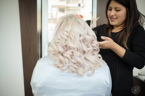 preparacion novia boda en jardín La Paz Bolivia'