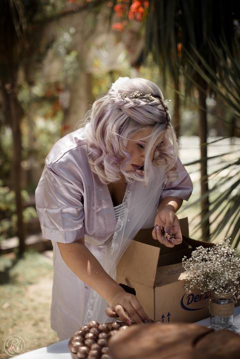 preparacion de novia boda en jardín La Paz Bolivia'