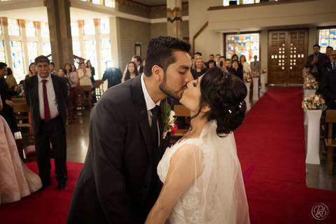 Fotografia de bodas La Paz Bolivia, ceremonia catolica, catedral castrense'