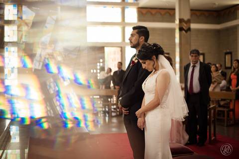 Fotografia de bodas La Paz Bolivia, ceremonia catolica, catedral castrense'