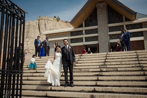Fotografia de bodas La Paz Bolivia, ceremonia catolica, catedral castrense'