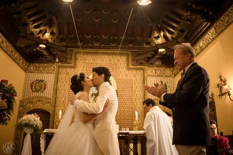 fotografia de bodas La Paz Bolivia ceremonia iglesia catolica San Calixto'