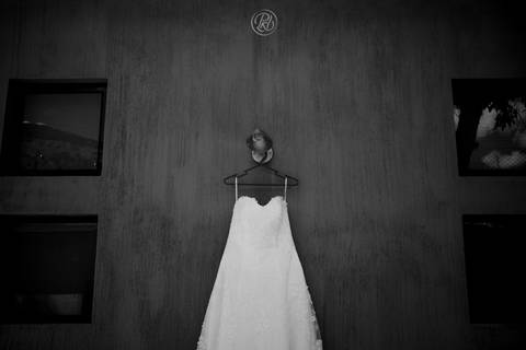 Boda en jardin, La  Paz, Bolivia, Rio abajo vestido de novia'