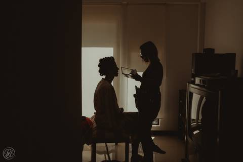 Boda en jardin, La  Paz, Bolivia, Rio preparacion novia'