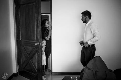 Boda en jardin, La  Paz, Bolivia, Rio preparacion novio'