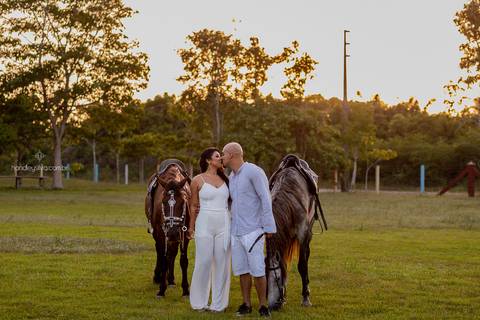 pre wedding com cavalos'
