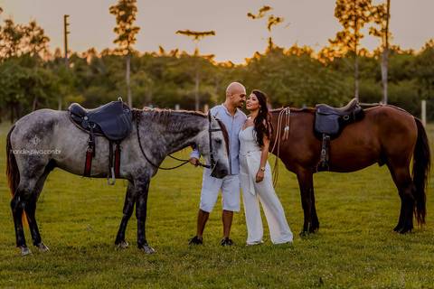 pre casamento com cavalos'