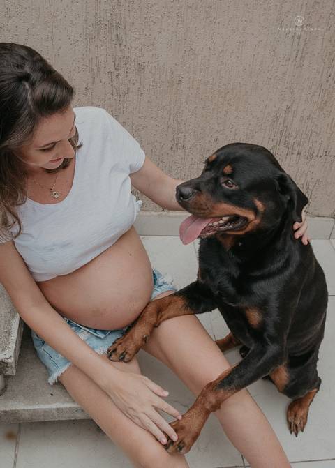 ensaio gestante lifestyle casal apaixonado mamae gestante e cachorro familia fotografa nayara andrade'