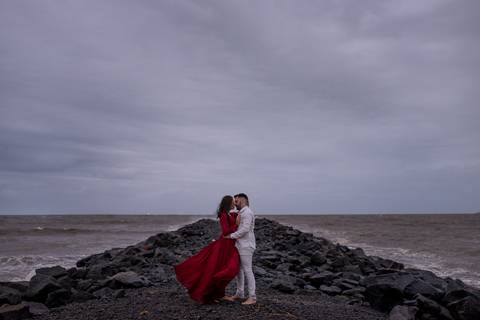 retrato ensaio fotografico pre casamento - pier jardim camburi - vitoria - es'