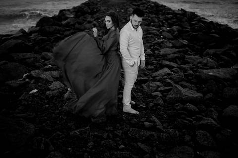 ensaio fotografico - fotografia preto e branco - praia de jardim camburi - vitoria - es'