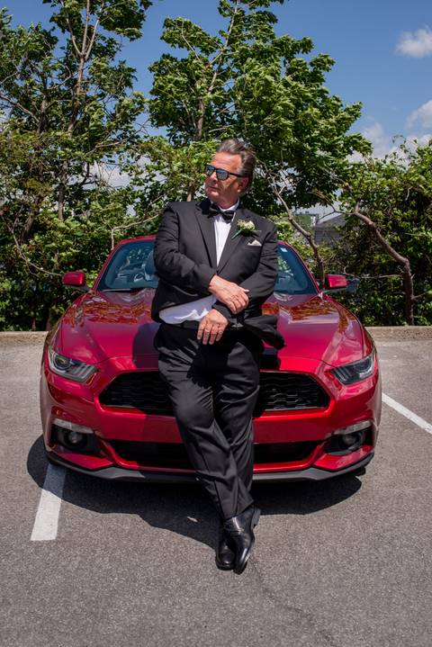 mustang, marié, groom, wedding day, canada, Laval, Quebec, Paulo Mota Fotografia '