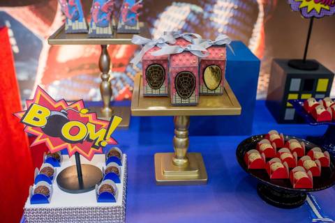 decoracao festa infantil homem aranha, fanfarra Buffet, aniversario 8 anos'