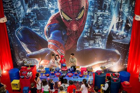 festa tema homem aranha, fanfarra Buffet, bento ferreira, vitoria-es'