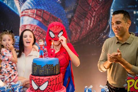 festa tema homem aranha, fanfarra Buffet, bento ferreira, vitoria-es'
