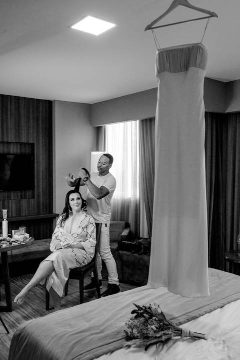 Making OF da Noiva, Renovação de Votos de casamento, Fotografia de Casamento, Renovação de Votos 15 anos de Casado, Making-of no Hotel Golden Tulip - Enseada do Suá - Vitória-ES'