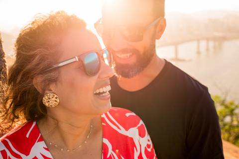 Fotografia de casal, Morro do Moreno, Vila Velha - ES'