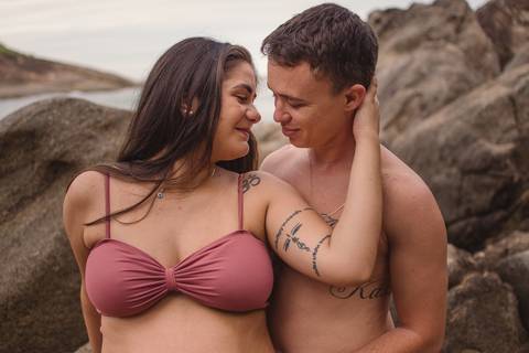 GESTANTE, CASAL, CASAL GESTANTE NA PRAIA DOS PADRES - GUARAPARI - ES'