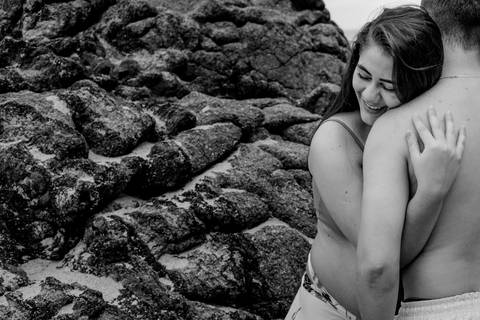 FOTO PRETA E BRANCA GESTANTE, GUARAPARI ES'