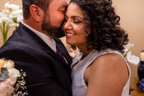 retrato dos noivos pós casamento'