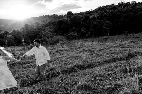 ensaio fotografico pre casamento - entardecer - serra es'