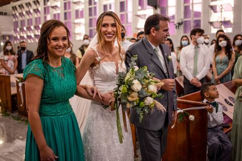 fotografia de casamento vitoria es - entrada da noiva - casamento igreja central de vitoria '