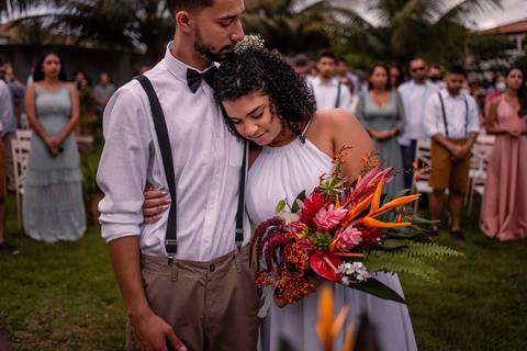 Fotografia de Casamento ao Ar livre - Vitoria - ES - Cerimonia de casamento '