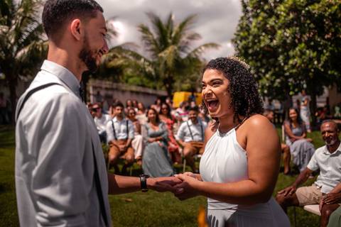 Fotografia de Casamento - Vitória - ES - Cerimonia de Casamento ao Ar Livre'