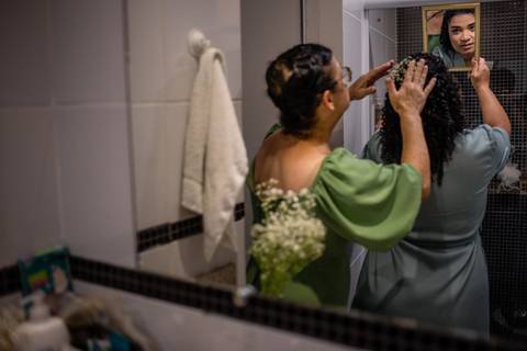 Fotografia making OF noiva - Vitoria - Es - casamento ao ar livre'