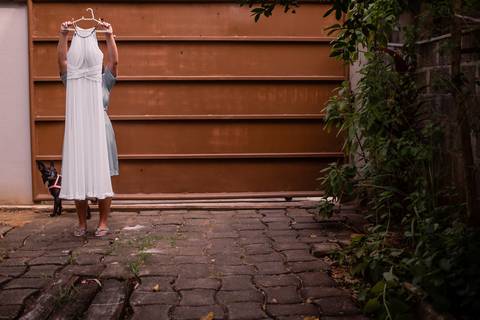 vestido de noiva - making of noiva - vitoria es - cerimonia de casamento ao ar livre'