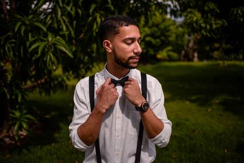 Retrato Making Of noivo - Casamento de Dia - Vitoria ES'