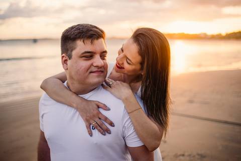 ensaio fotografico fim de tarde na praia - anchieta - es'