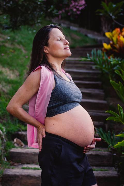 retrato fotografico gestante - ilha do frade - vitoria - es'