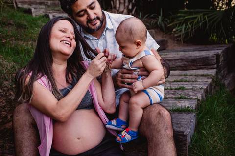 ensaio fotografico de gestante - ilha do frade - familia - sobrinho'