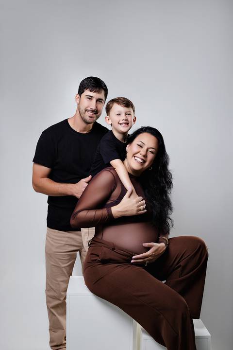 Ensaio gestante estúdio - Leh fotógrafa'