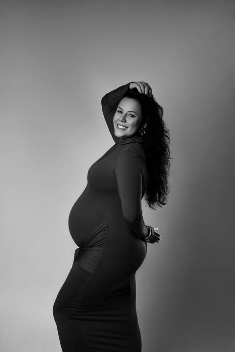 Ensaio gestante estúdio - Leh fotógrafa'
