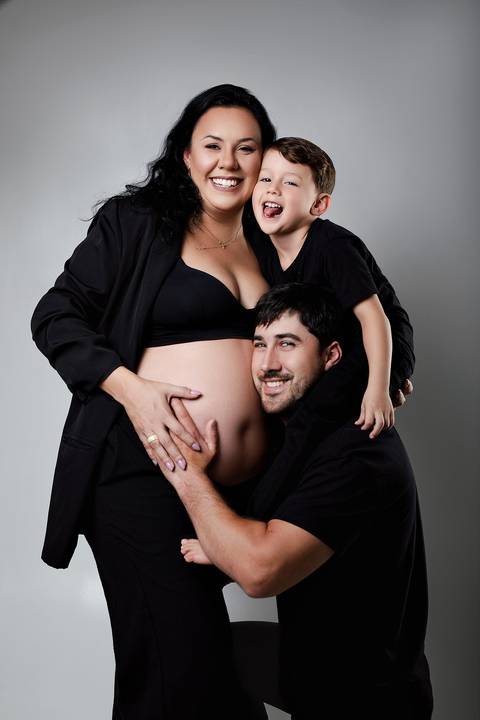 Ensaio gestante estúdio - Leh fotógrafa'