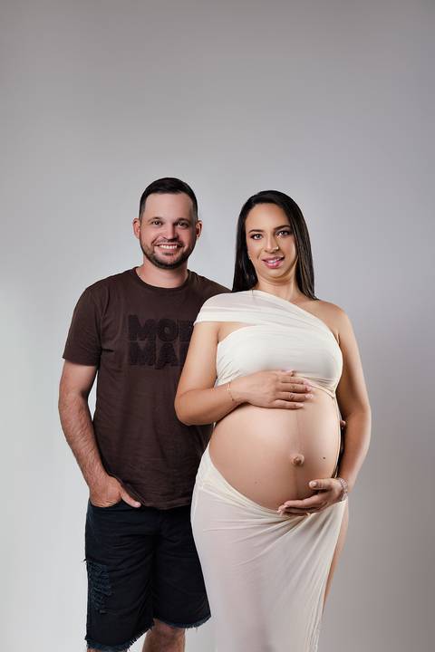 Ensaio gestante estúdio - Leh fotógrafa'