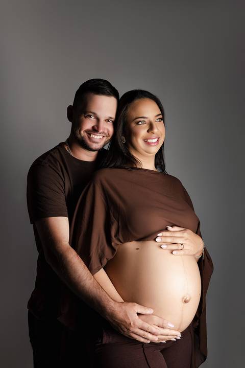 Ensaio gestante estúdio - Leh fotógrafa'