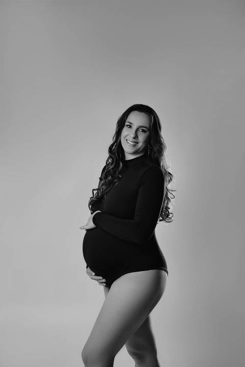 Ensaio gestante estúdio - Leh fotógrafa'