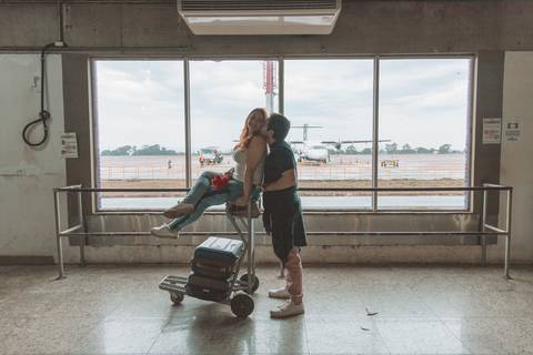 Silvinho e Giu (Aeroporto Leite Lopes)'