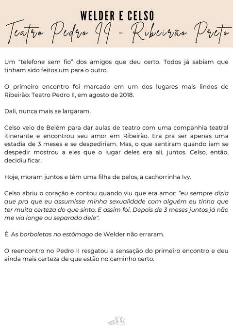 História Welder e Celso'